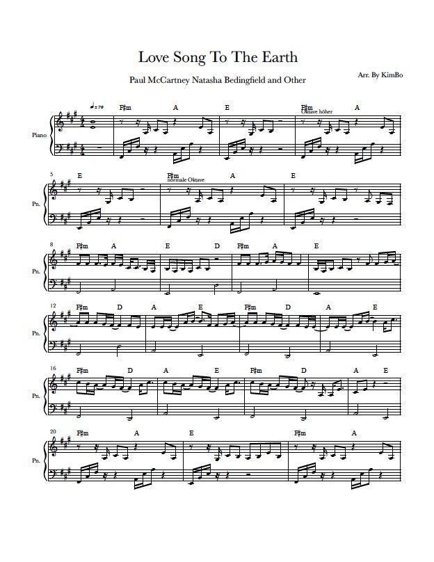 Love – Wave to Earth Sheet music for Piano (Solo)