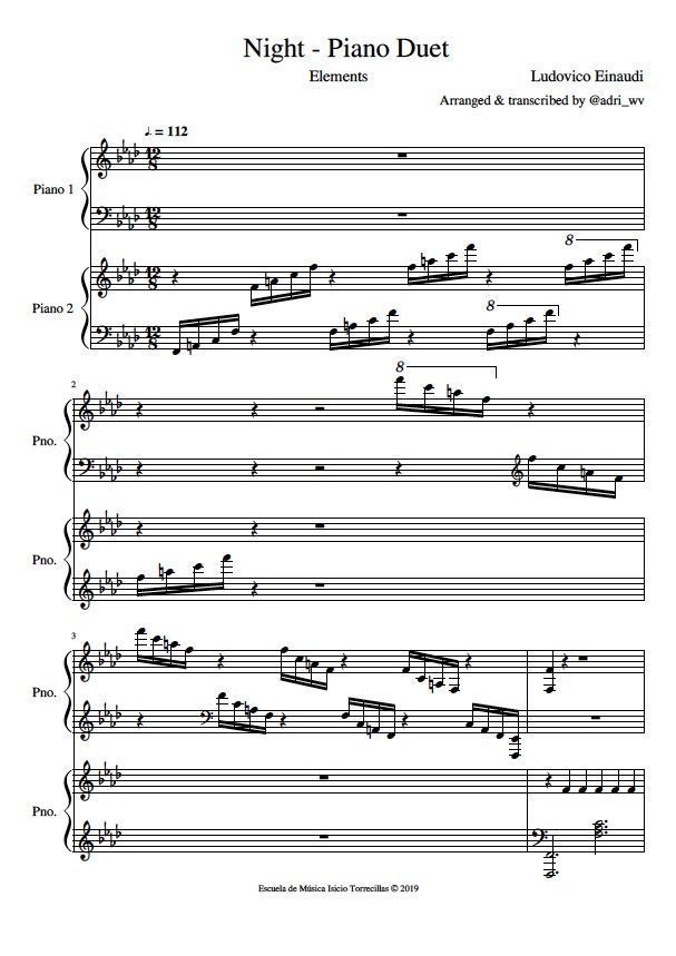 Experience Sheet music for Piano (Piano Four Hand)