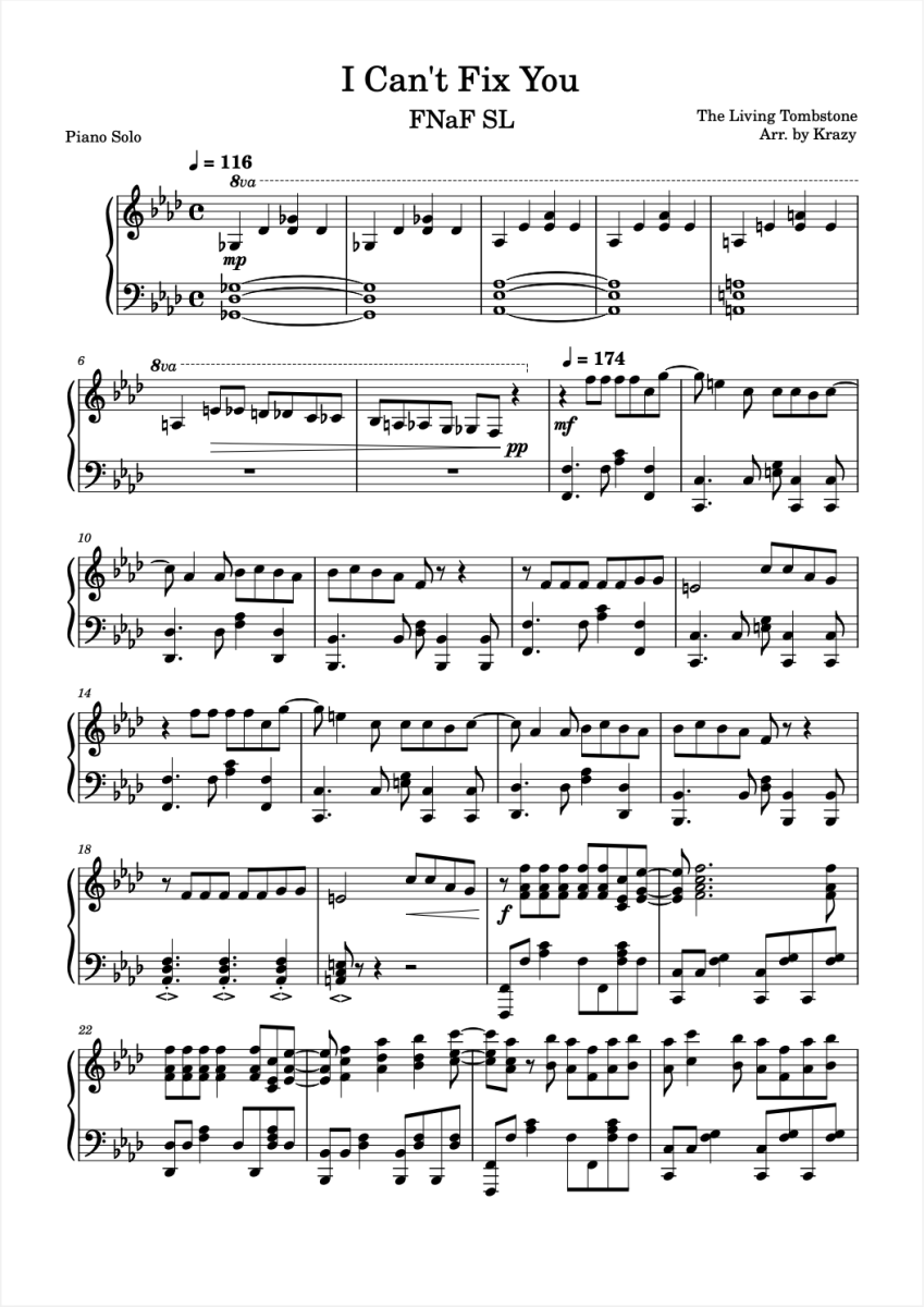 Build Our Machine (Bendy and the Ink Machine) Sheet music for Piano (Solo)