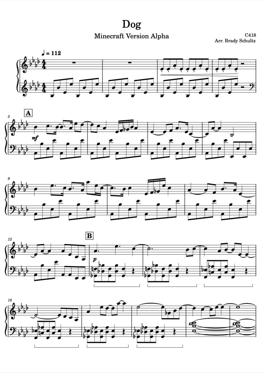 Daniel Rosenfeld Daniel Rosenfeld (C418) Dog Sheet Music Downloads