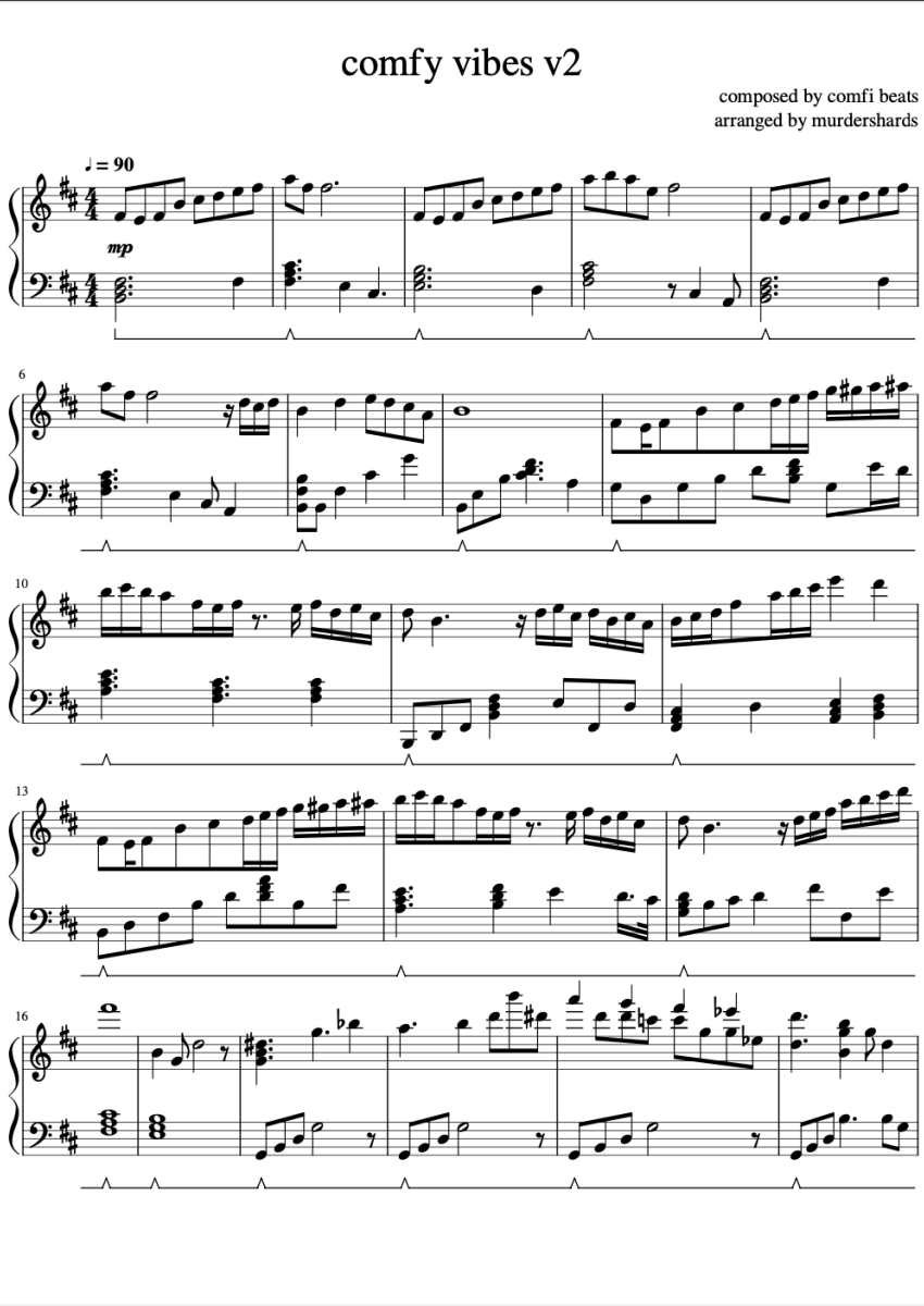 LilyPichu Comfy Vibes Sheet Music Downloads