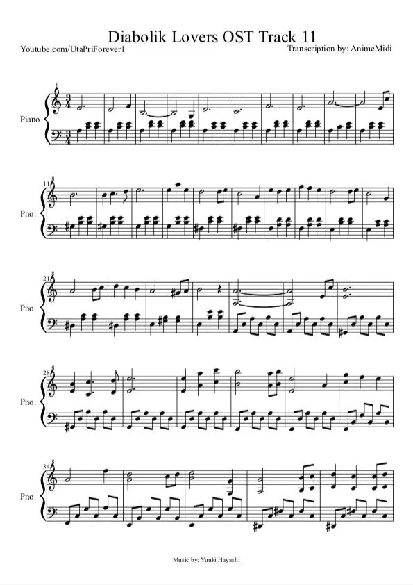 Неизвестный Автор Blood Waltz Sheet Music Downloads