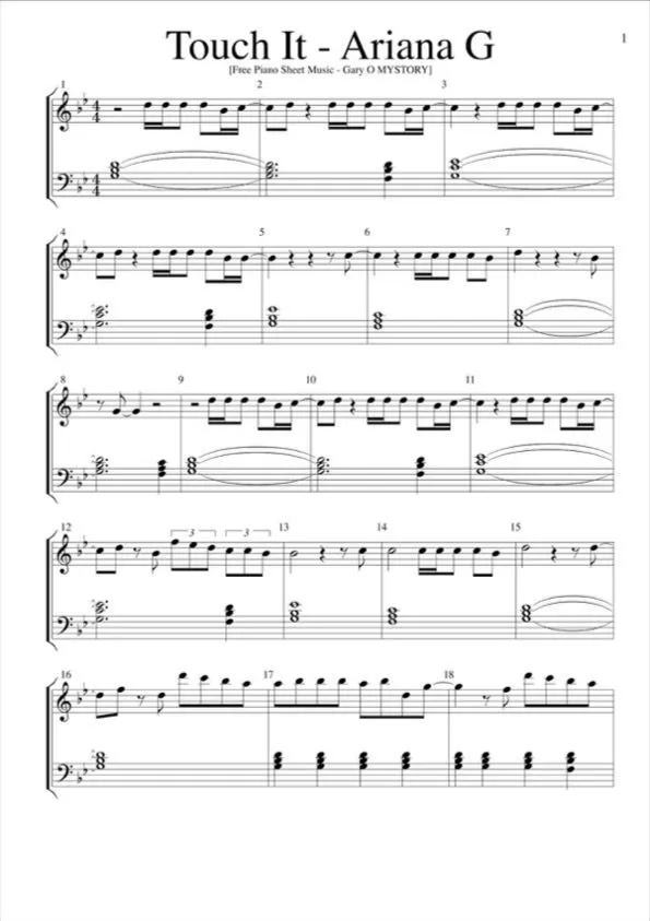 ariana grande piano sheet music pdf