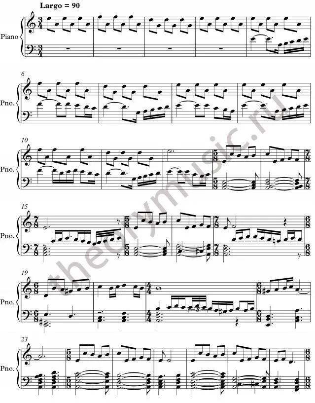 Неизвестный Автор Theme Muhteşem Yüzyıl Sheet Music Downloads